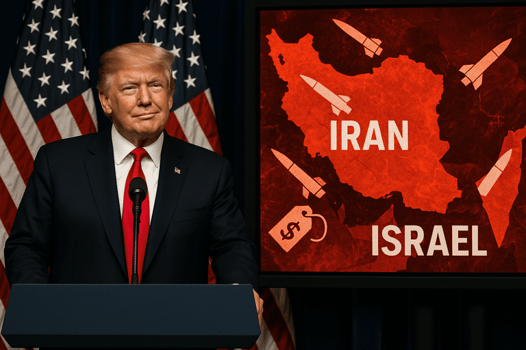 Iran–Israel war escalates as Trump weighs tariffs, pressure and potential military action