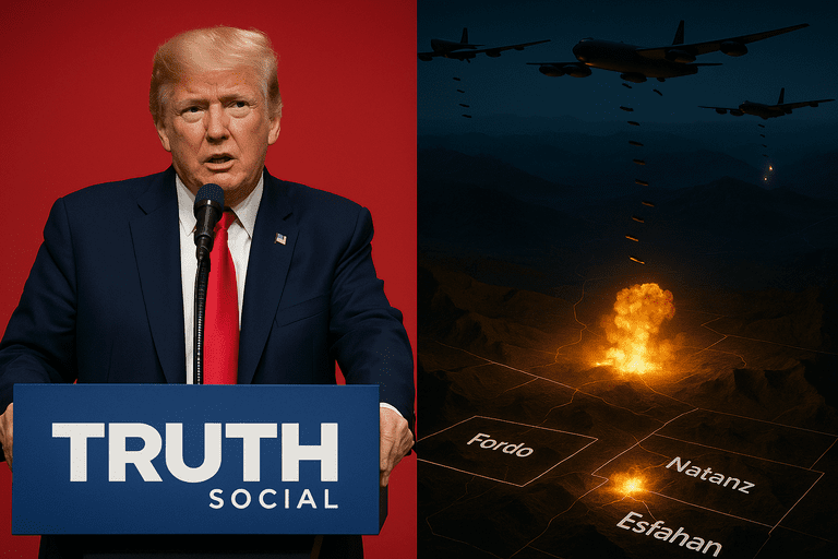 US bombs Iranian nuclear sites