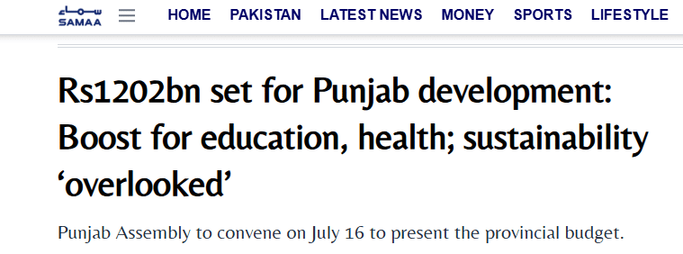 1202bn set for punjab dev