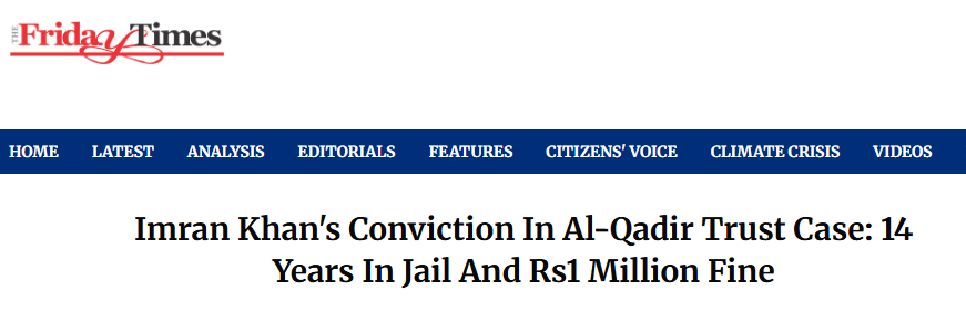 Mammoth Corruption | “Al-Qadir Trust Case” | Shahzad Akbar and Embezzlement of £190 Million. News about imran khan conviction in Al-Qadir trust case