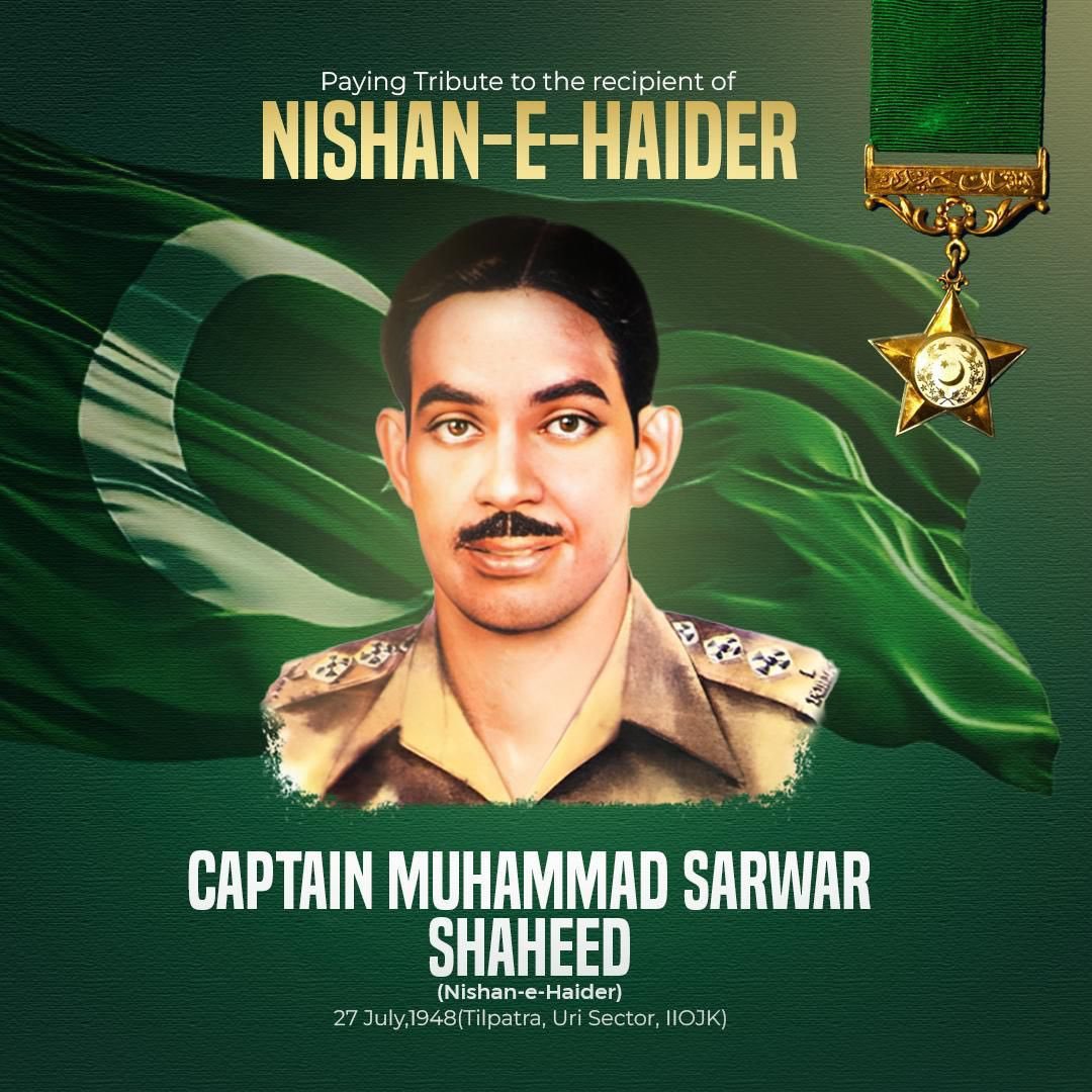 Cpt. Raja Muhammad Sarwar Shaheed Captain Raja Muhammad Sarwar Shaheed