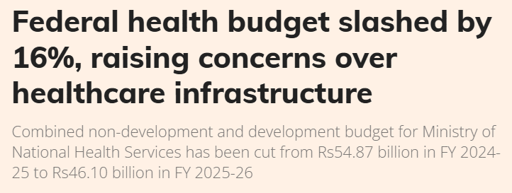 Pakistan's Health Budget: A Balancing Act Amidst Persistent Challenges Federal health budget