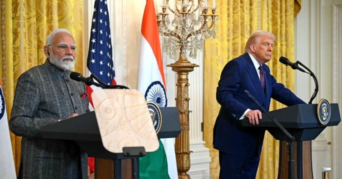Modi and Trump (2) US President Trump, Indian PM