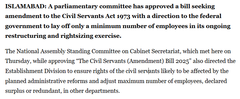 Civil Service Reforms 2025: Beyond Rightsizing to Performance-Based Governance News Article | NA Rightsizing Bill Civil Service Reforms.
