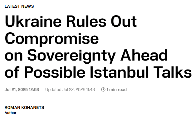 Ukraine and Russia: A Glimmer of Dialogue Amidst Enduring Conflict Ukraine Rules Out Compromise on Sovereignty Ahead of Possible Istanbul Talks