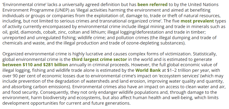 The ‘Green’ Underworld: Pakistan’s Environmental Crime Syndicates, and Their Toll on Natural Resources News Article | Organised Environmental Crime