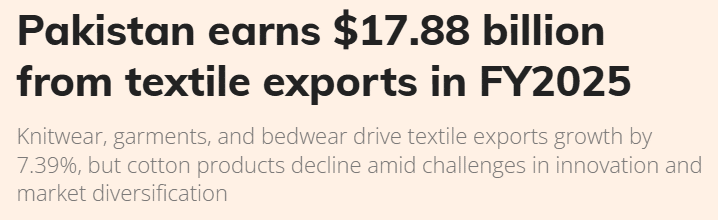 Global Supply Chain Realignments: Opportunities and Challenges for Pakistan's Manufacturing Sector Surging Textile Exports