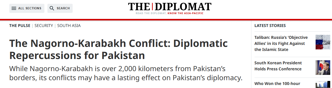 From Karabakh to Kashmir: Azerbaijan and Pakistan's Strategic Partnership The Nagorno-Karabakh Conflict - Pakistan