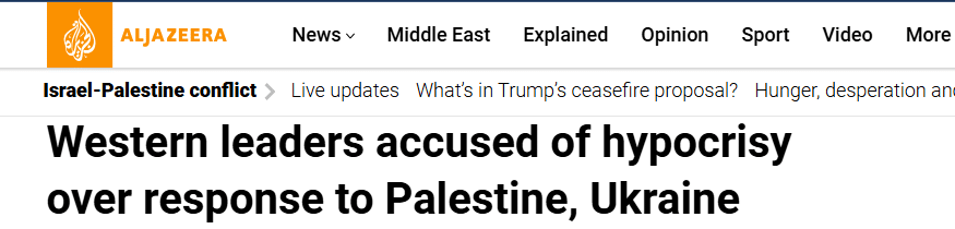 What If Israel Had Not Been Created in Palestine? Screenshot of the article of Aljazeera about "response to palestine"