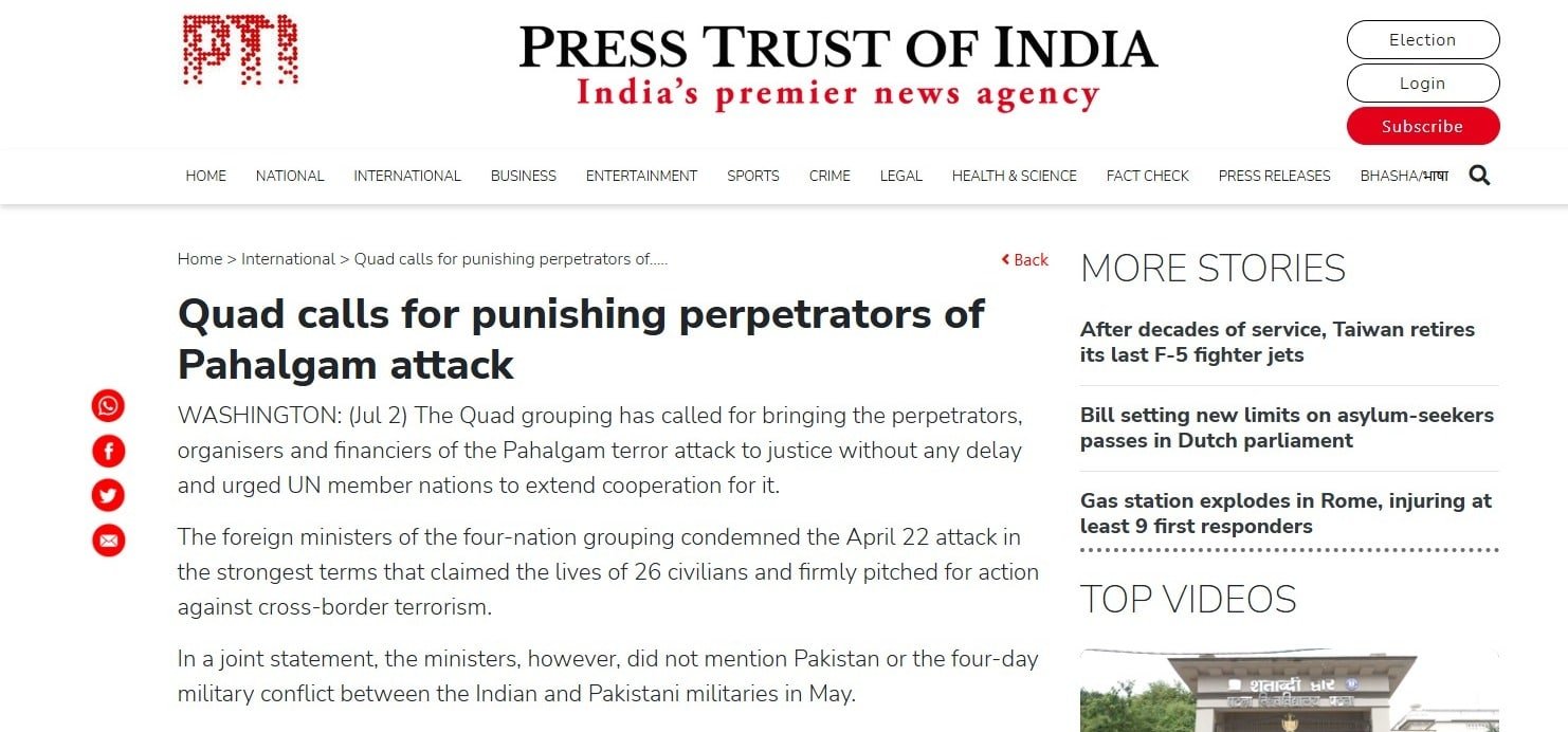 QUAD’s Strategic Nuance: No Endorsement of Indian Propaganda WhatsApp Image 2025 07 04 at 2.24.42 PM