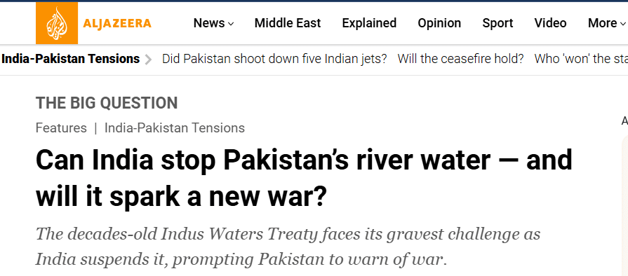 Water as a Weapon? Future Conflict Risks in The Indus Basin Post-Hague Ruling News Article | Can India Suspend Indus Water Treaty