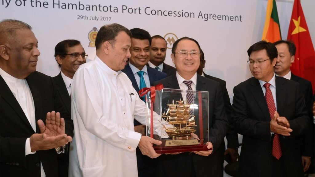 BRI's Midlife Crisis: Debt, Greenwash, and Geopolitics Chinese and Srilankan Officials