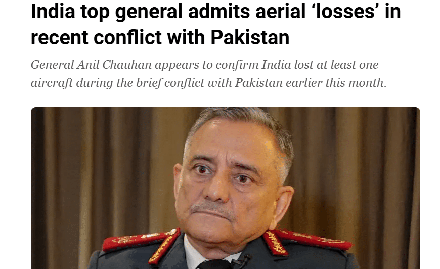 Pahalgam Aftermath: India’s Military Setbacks indian top general admits