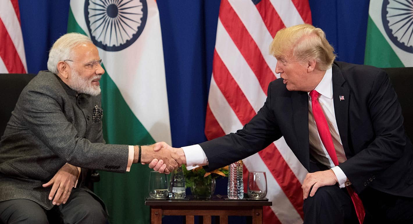 What Now? Decoding the Future of Pakistan-US Ties U.S. President shaking hands with Indian Prime Minister