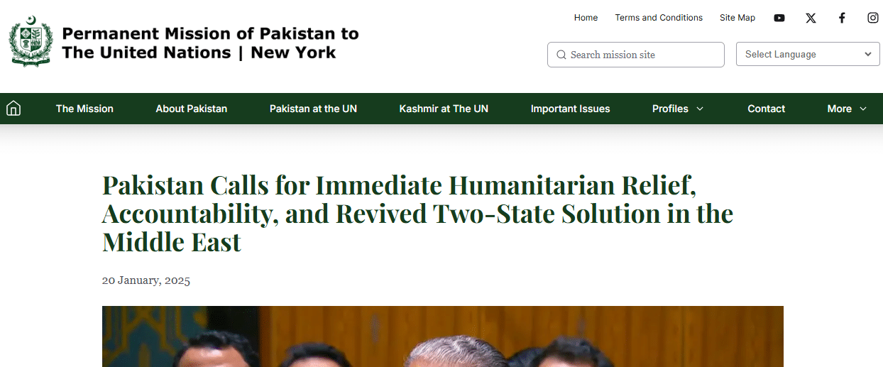 BRICS declares Gaza Inseparable Part of Palestine: Reinforcing Pakistan’s Principled Stance PMPUN - pakistan calls for immediate hunmantarian relief
