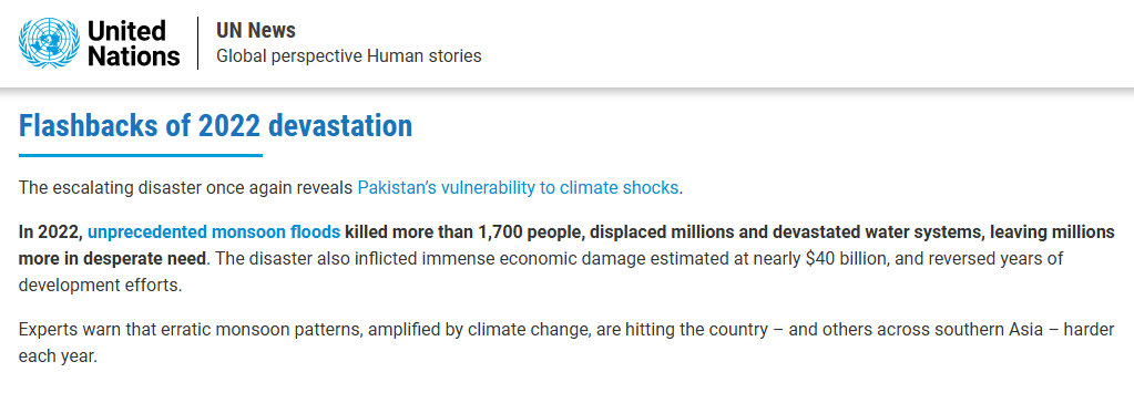 Pakistan’s Climate Sentence: The Cost of Recurring Deluge and Unheeded Warnings UN Report Damages Caused by 2022 Floods