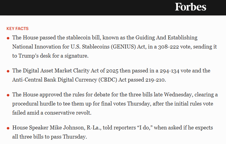 U.S. House Passes “Genius Act”: Key Insights into Stablecoin Regulation Key Points of Genius Act