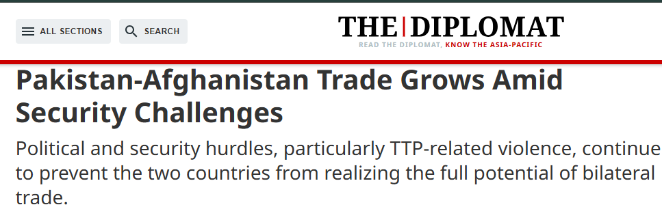 Pakistan-Afghanistan Trade Grows