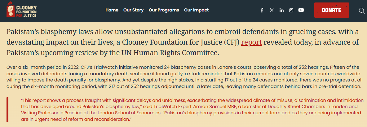 Reforming Blasphemy Laws: Navigating the Impasse Between Justice and Religious Sentiment Defendants Suffer due to incrimination in Blasphemy Cases