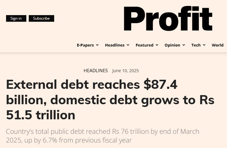 Debt Management: Navigating Pakistan’s Domestic Debt News Article | External Debt of Pakistan Grows