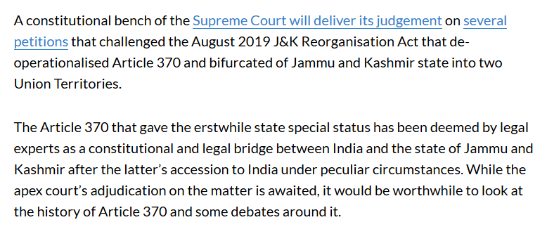 From Autonomy to Central Control | Revocation of Article 370, and 35A Article 370