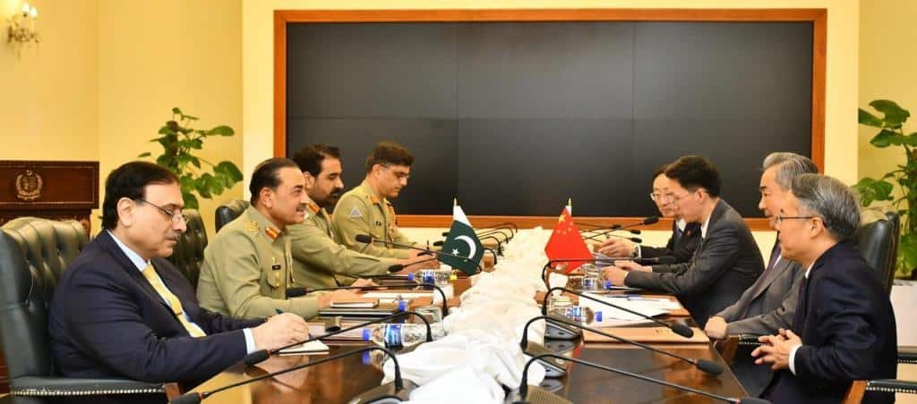 COAS, Chinese Foreign Minister Reaffirm Strategic Partnership and Regional Cooperation COAS with Chinese FM