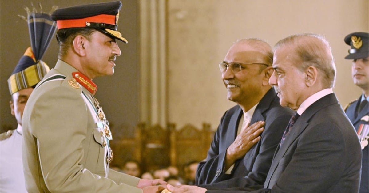 General Asim Munir Conferred with Field Marshal Rank in Historic Ceremony (2) General Asim Munir Conferred with Field Marshal Rank