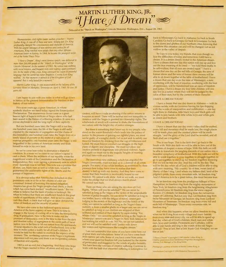 August 28, 1963: The Legacy of “I Have a Dream” Martin Luther King, I Have A Dream, Speech