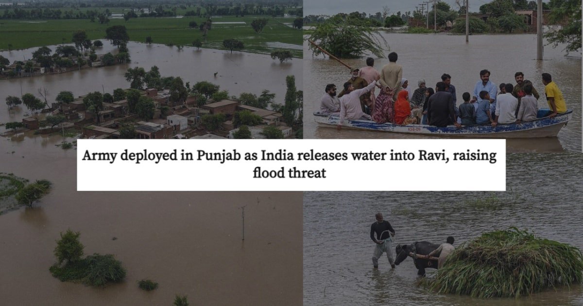 Pakistan Army Deployed _ Punjab Declares Emergency _ Torrential Rains, and Indian Dam Discharges Trigger High Floods Pakistan Army Deployed _ Punjab Declares Emergency _ Torrential Rains, and Indian Dam Discharges Trigger High Floods