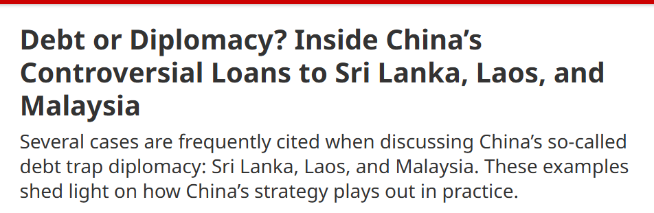 Debt or Diplomacy?
