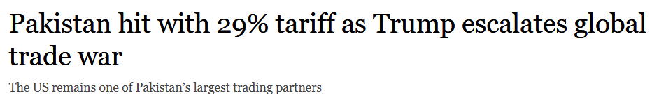 A New Chapter in Pak-US Strategic Trade Tariffs on Pakistan