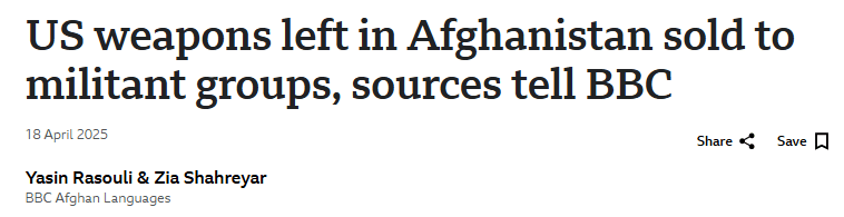 Abandoned U.S. Military Hardware in Afghanistan Is Fueling Militant Surge Article | US weapons left in Afghanistan