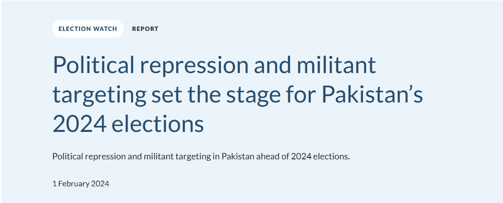 Silent Violence: How Terror Groups Use Non-Kinetic Tactics in Pakistan Militants targetting Elections in 2024, to suppress political participation and democratic process