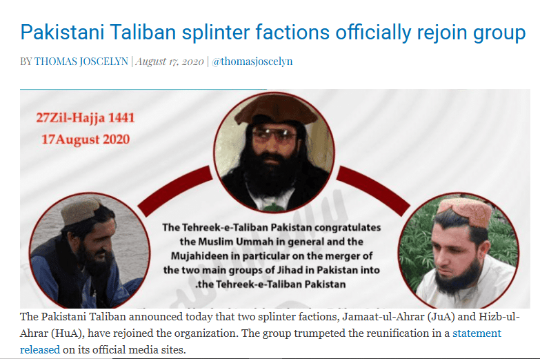 The Franchise of Fear: FAK’s Influence on Pakistan’s Local Militants TTP/FAK Splinter Groups
