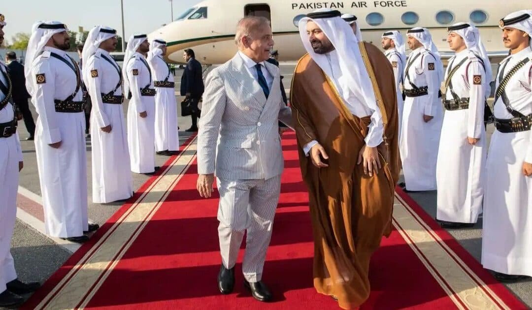 PM Shehbaz Sharif Arrives in Doha as Muslim World Rallies for United Stance Against Israeli Aggression