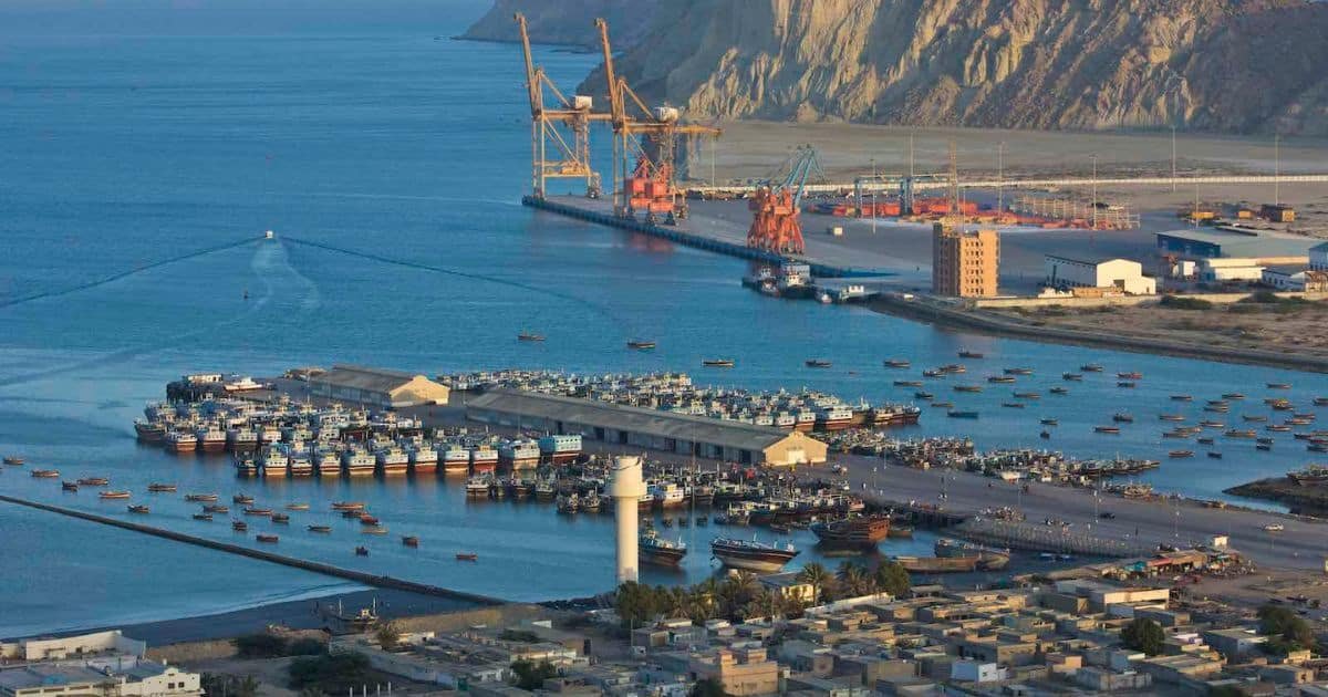 An aerial view of the Gawadar Port. An aerial view of the Gawadar Port.