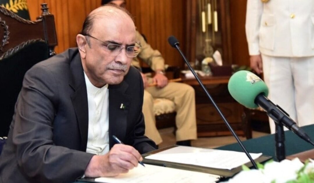 President Asif Ali Zardari Assents to Anti-Terrorism (Amendment) Bill, Bolstering National Security Framework