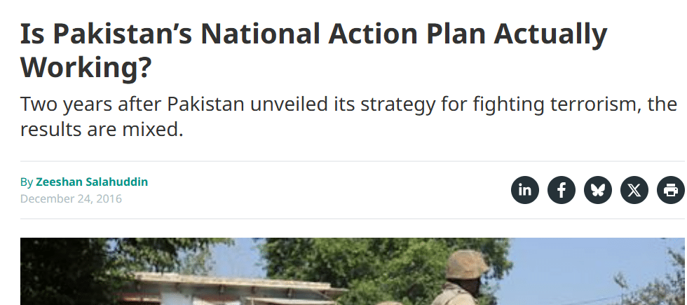 National Action Plan: Where Did The Plan Fail? News Article, Is the National Action Plan, NAP, actually working
