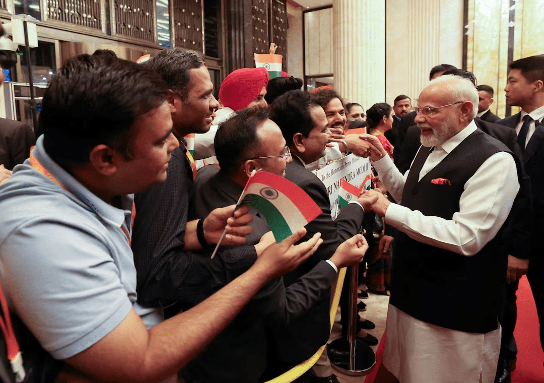 India–China Relations: A Strategic Reset Amid Global Tensions Indian Citizens Lined up to Meet Indian PM Moodi