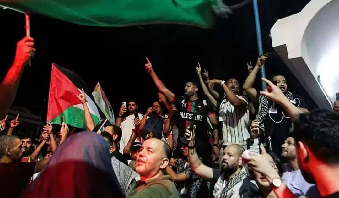 Hundreds Gather in Tunis to Protest Israeli Intervention Against Global Sumud Flotilla