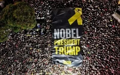 Massive Tel Aviv Rally Praises Trump as Gaza Hostage Release Nears
