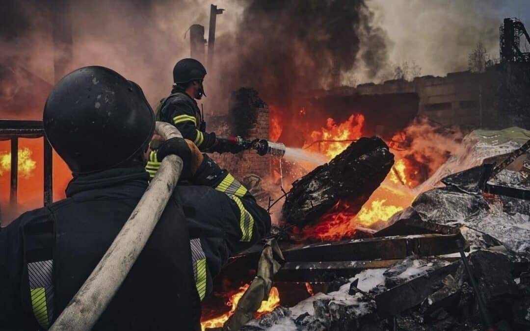 Russia Missile and Drone Barrage Kills Five in Ukraine