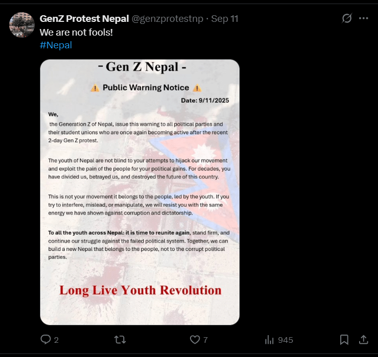 Social Media and the Gen-Z Revolt: How Digital Networks Fueled Nepal’s Protests word image 9797 2
