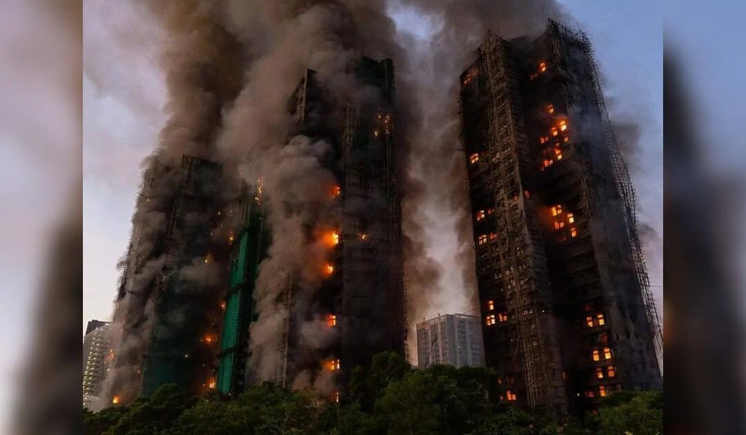 Bamboo Scaffolding Comes Under Scrutiny Following Deadly Hong Kong Residential Fire