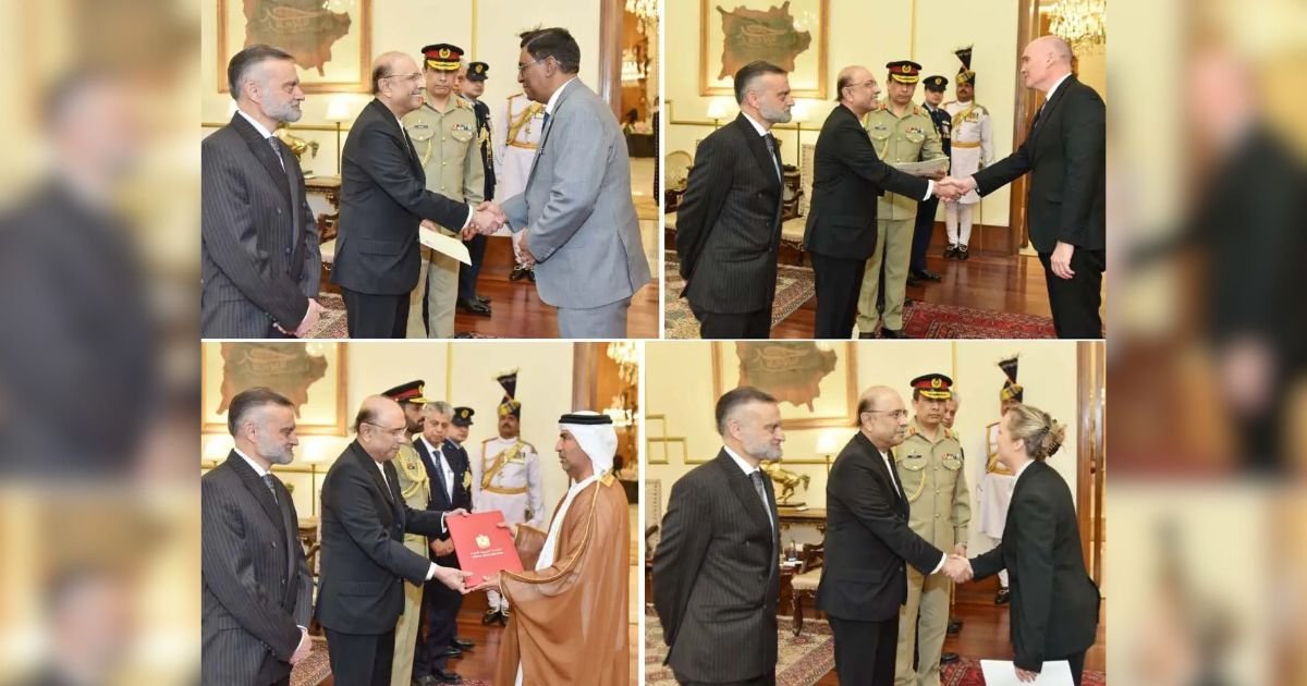 Four New Envoys Present Credentials to President Zardari, Vow to Deepen Bilateral Ties Four New Envoys Present Credentials to President Zardari, Vow to Deepen Bilateral Ties