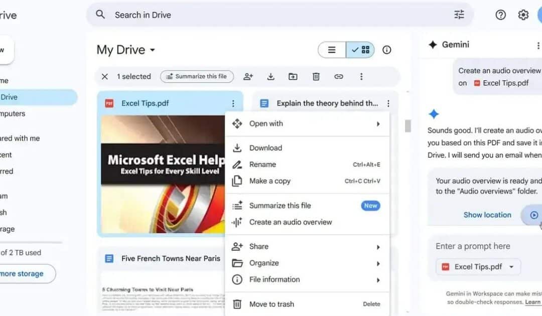 Google Drive Can Now Turn Your PDFs into AI-Powered Audio Podcasts