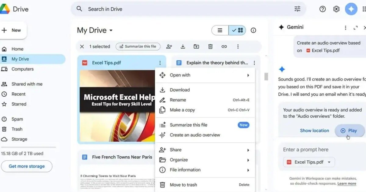 Google Drive Can Now Turn Your PDFs into AI-Powered Audio Podcasts Google Drive Can Now Turn Your PDFs into AI-Powered Audio Podcasts