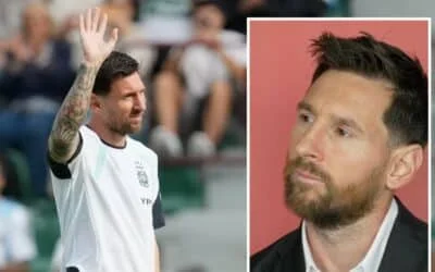Messi Gets Emotional Watching Heartfelt Tribute from Barcelona Fans