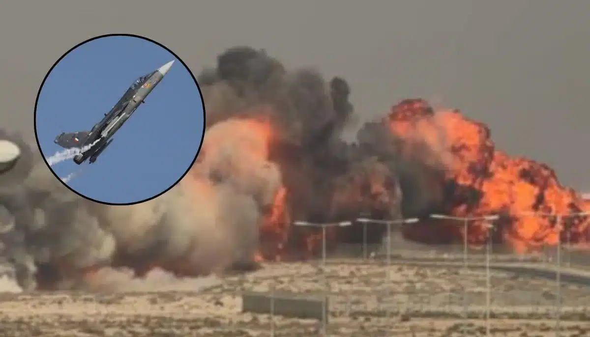 Indian Air Force Tejas Fighter Jet Crashes During Dubai Airshow Flying Display; Pilot Killed Indian Air Force Tejas Fighter Jet Crashes During Dubai Airshow Flying Display; Pilot Killed