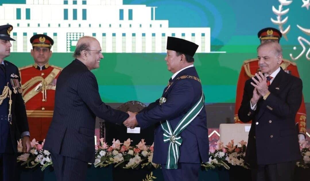 President Subianto Honored With Pakistan’s Highest Civil Award